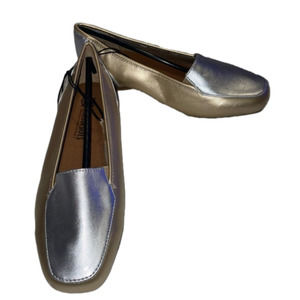 HARBORSIDES Wander Comfortably women’s Silver Gold Metalic flats Libbie 6